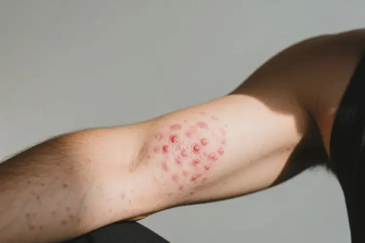 男人手臂上长湿疹可以治好吗(图1)