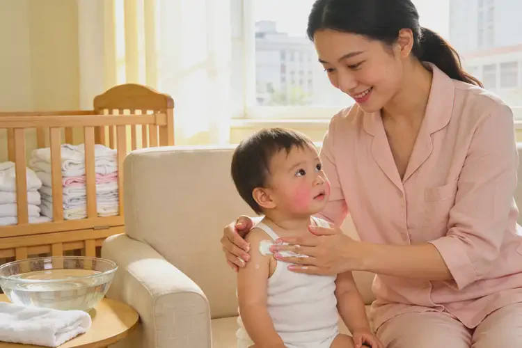 孩子身上偶尔起湿疹可以治好吗(图1)