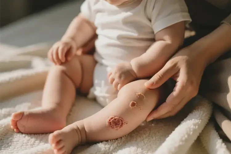 嬰幼兒大腿上出現(xiàn)濕疹可以治好嗎(圖3)