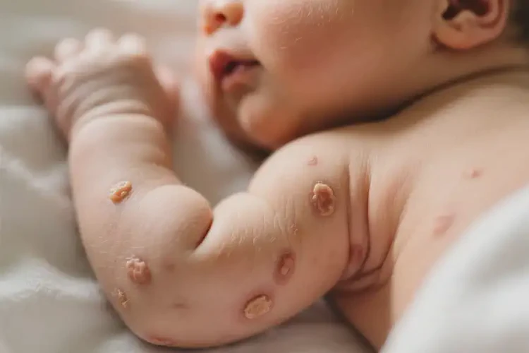 新生儿手臂上偶尔长湿疹可以治好吗(图4)