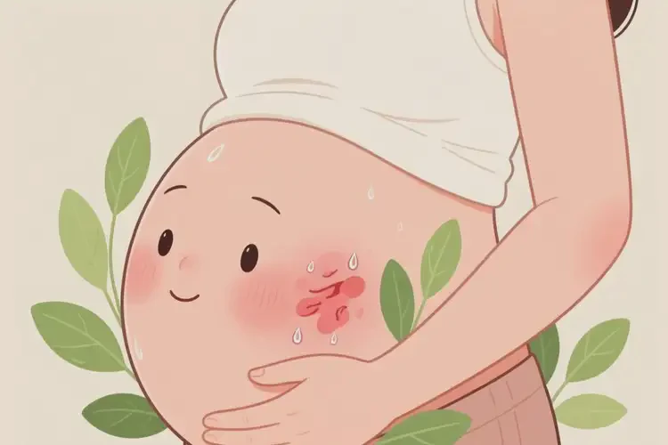 產(chǎn)婦肚子長(zhǎng)濕疹可以治好嗎(圖2)