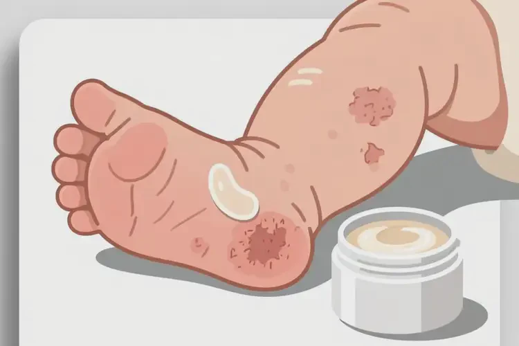 嬰幼兒腳上起濕疹可以治好嗎(圖2)