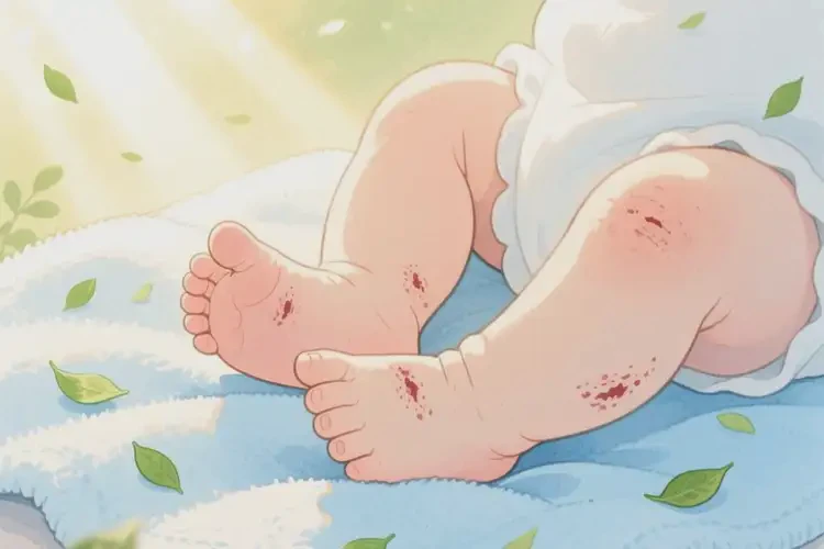 嬰幼兒腳上起濕疹可以治好嗎(圖4)