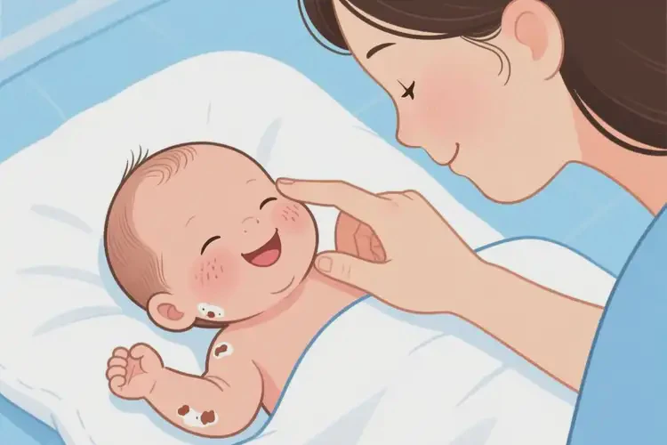 新生儿面部出现湿疹可以治好吗(图3)