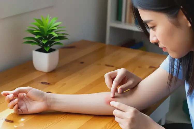 女生手臂上有濕疹可以治好嗎(圖1)