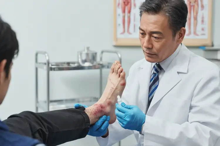 男生腳上出濕疹可以治好嗎(圖3)