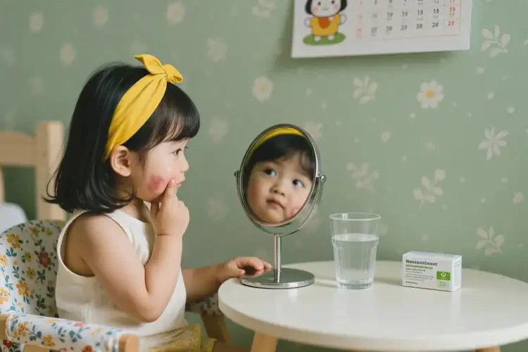 小學(xué)生面部出現(xiàn)濕疹可以治好嗎(圖1)