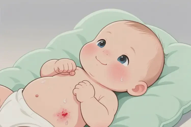 嬰兒肚子上容易長濕疹能治好嗎(圖3)
