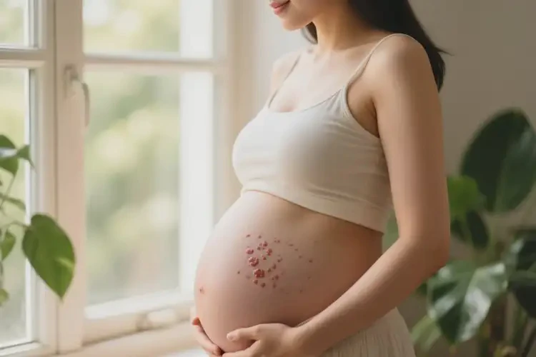 产妇肚子起湿疹可以治好吗(图1)