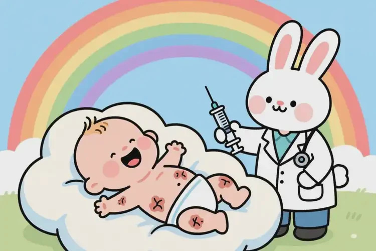 寶寶肚子出現(xiàn)濕疹能治好嗎(圖2)