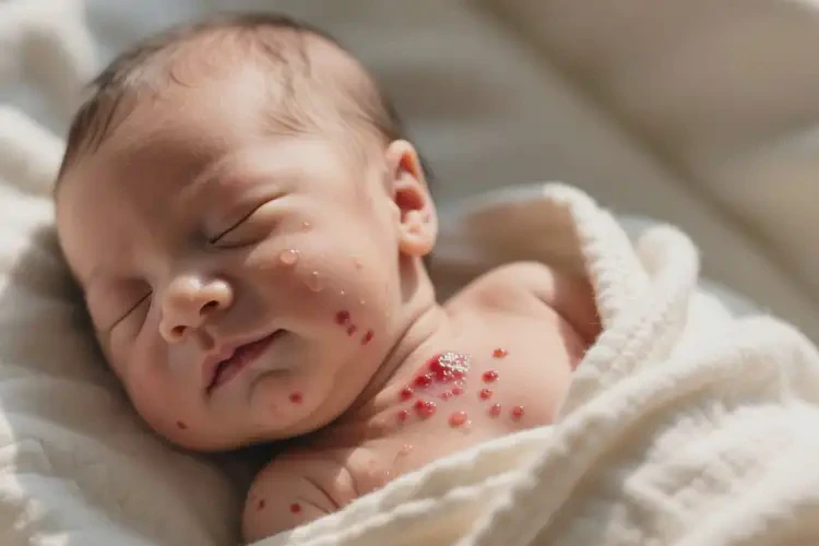 新生儿脖子上起湿疹不管它会自己自愈吗(图3)