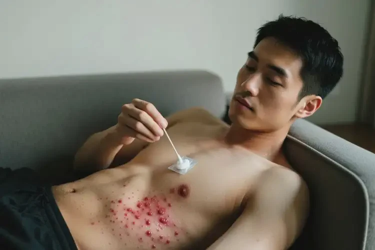 男性肚子上出現(xiàn)濕疹可以治好嗎(圖2)