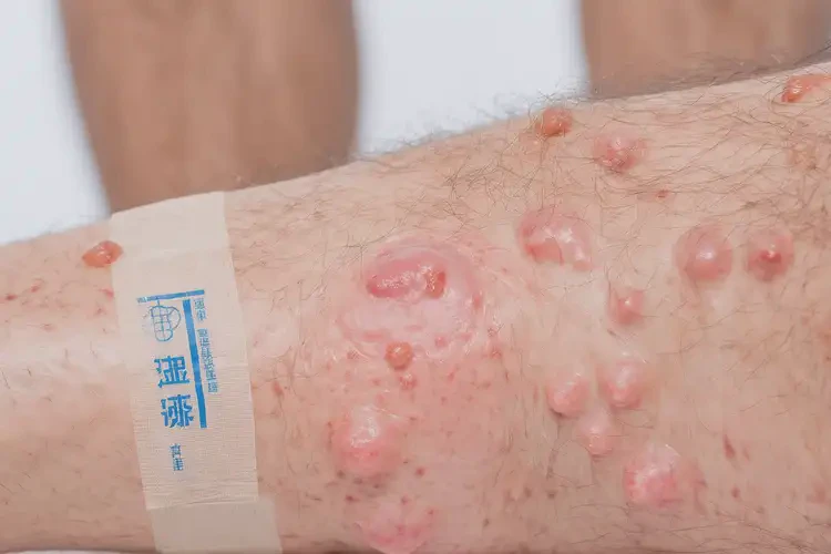 男人小腿上有濕疹可以治好嗎(圖4)