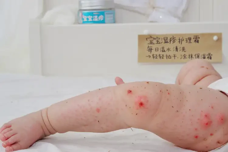 寶寶大腿起濕疹可以治好嗎(圖4)