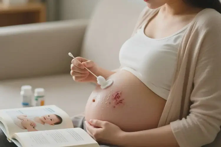 產(chǎn)婦肚子長(zhǎng)濕疹可以治好嗎(圖1)