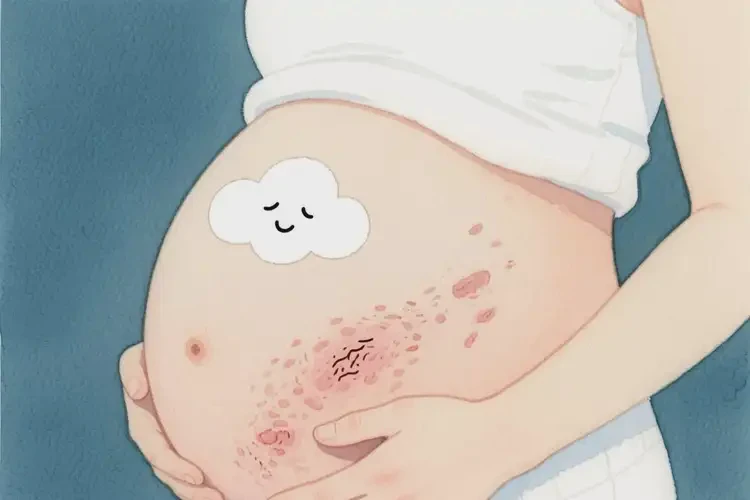 孕妇肚子偶尔长湿疹可以治好吗(图1)