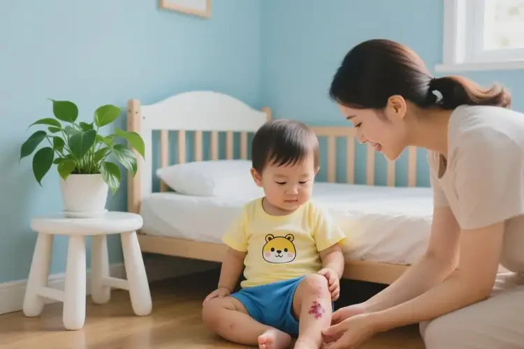 幼儿小腿上偶尔长湿疹可以治好吗(图1)