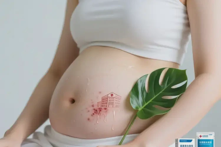 女人肚子上長濕疹可不可以根治(圖1)