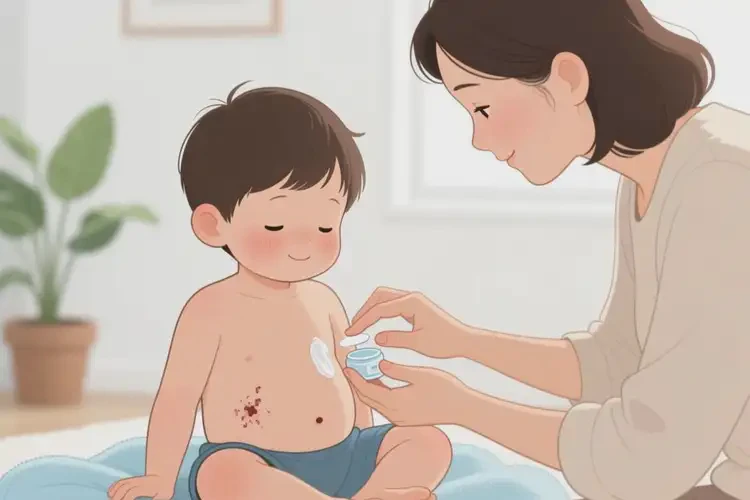 小孩肚子上容易起湿疹可以治好吗(图4)