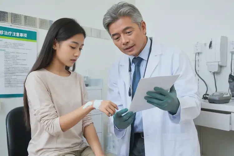 女性手臂上出現(xiàn)濕疹可以治好嗎(圖3)