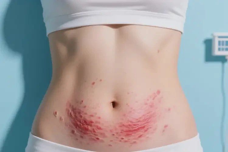 女性肚子上經(jīng)常起濕疹可以治好嗎(圖1)