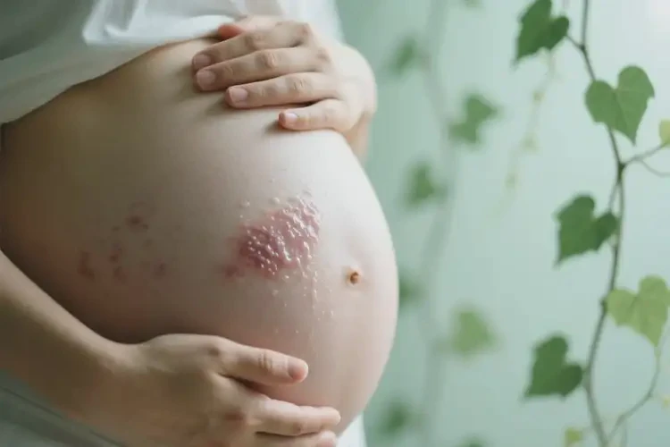 孕婦肚子上出濕疹可以治好嗎(圖1)