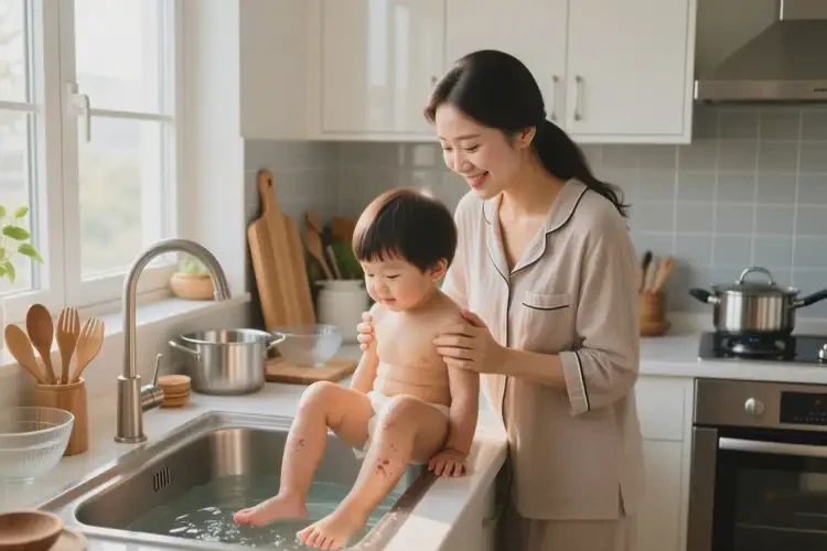 孩子脚上出湿疹能彻底自愈吗(图3)