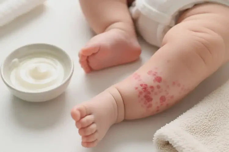 嬰幼兒大腿偶爾長(zhǎng)濕疹可以治好嗎(圖2)