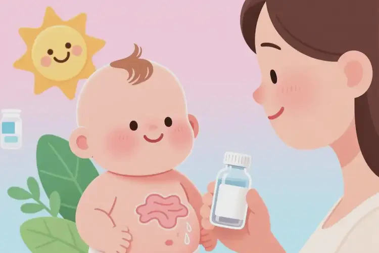 寶寶肚子出濕疹可以治好嗎(圖2)