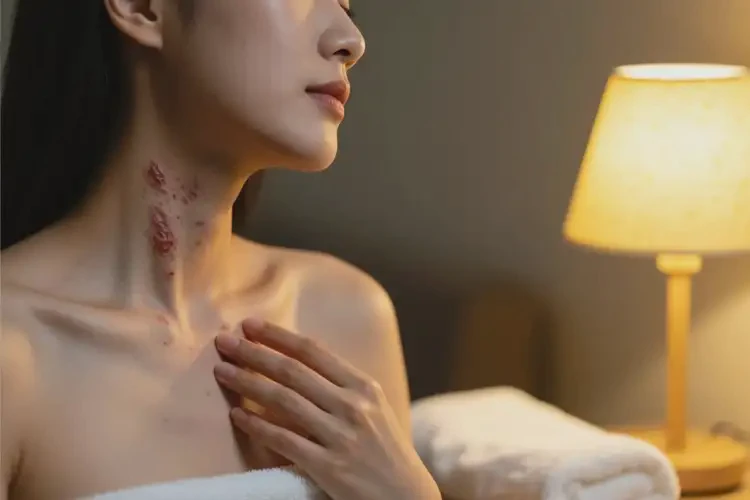 女人脖子容易起濕疹可不可以根治(圖1)