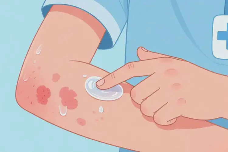 青少年手臂出現(xiàn)濕疹可以治好嗎(圖4)