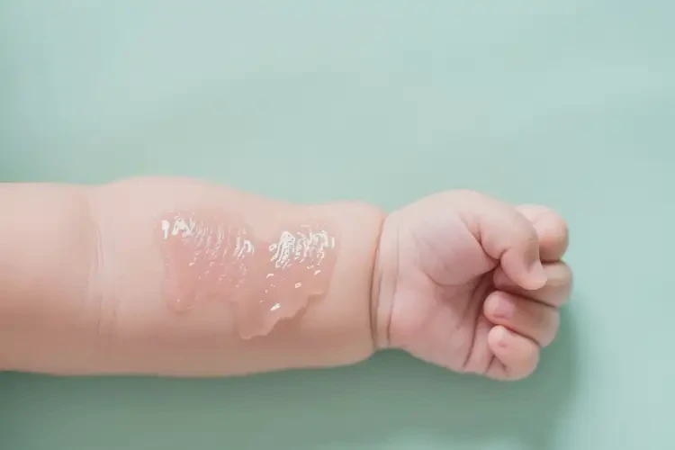寶寶手臂上出濕疹可以治好嗎(圖2)