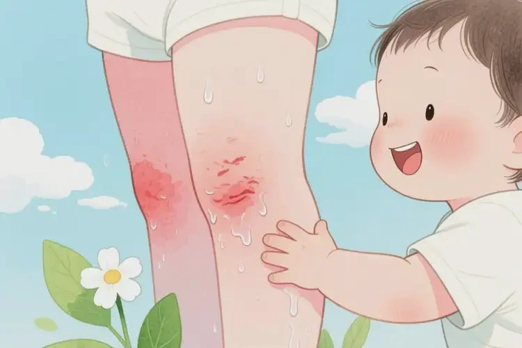 幼兒大腿上長濕疹可以治好嗎(圖1)
