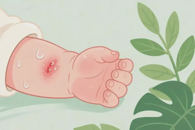 寶寶手臂上偶爾長(zhǎng)濕疹可以治好嗎(圖1)