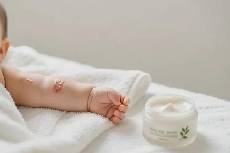 寶寶手臂上偶爾長(zhǎng)濕疹可以治好嗎(圖2)