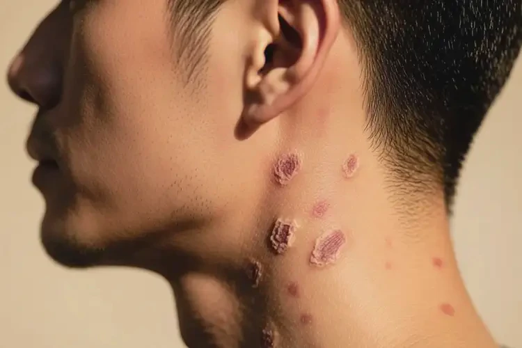 男性脖子上偶爾起濕疹可以治好嗎(圖3)
