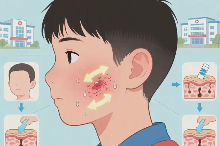 中学生面部出现湿疹可以治好吗(图2)