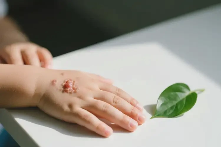 小兒手上偶爾起濕疹可以治好嗎(圖2)