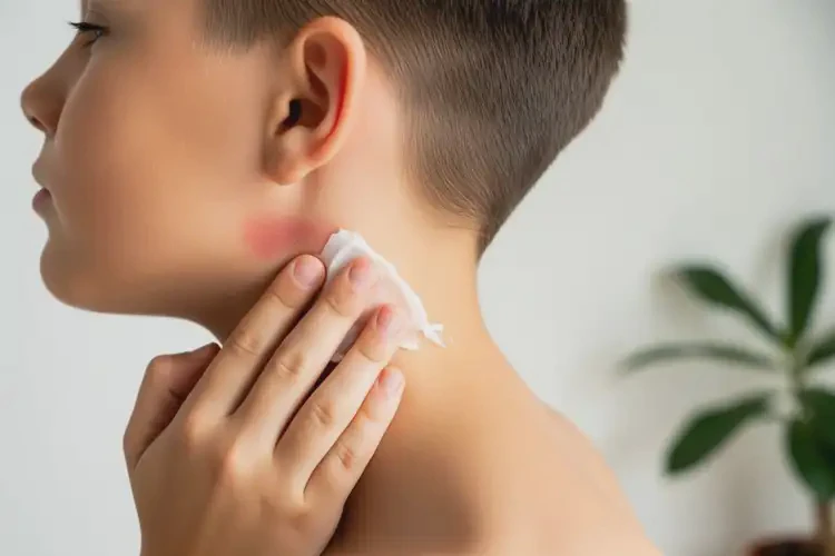 男生脖子上有濕疹可以治好嗎(圖3)