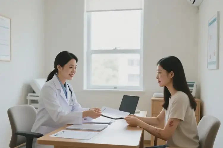 女生脸上有湿疹可以治好吗(图1)