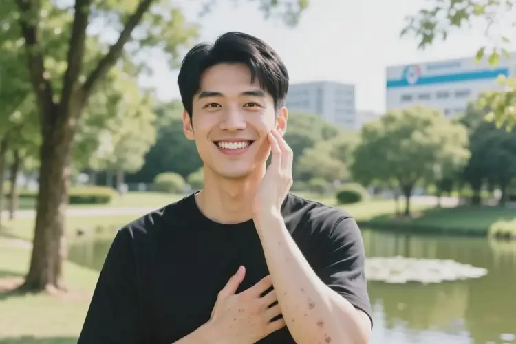 男生臉上容易起濕疹可以治好嗎(圖1)