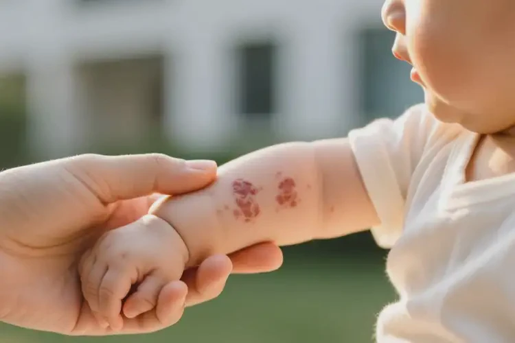 嬰兒手臂上經常起濕疹能治好嗎(圖2)