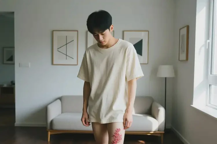 男性大腿偶尔长湿疹可以治好吗(图1)