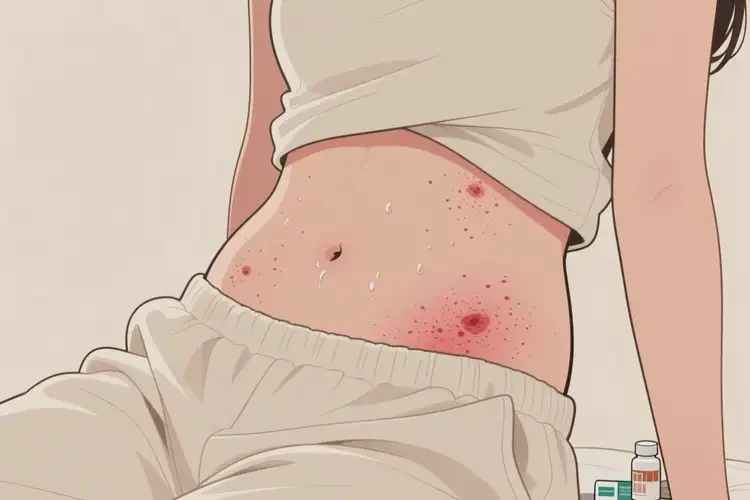 女性肚子上出濕疹可以治好嗎(圖3)