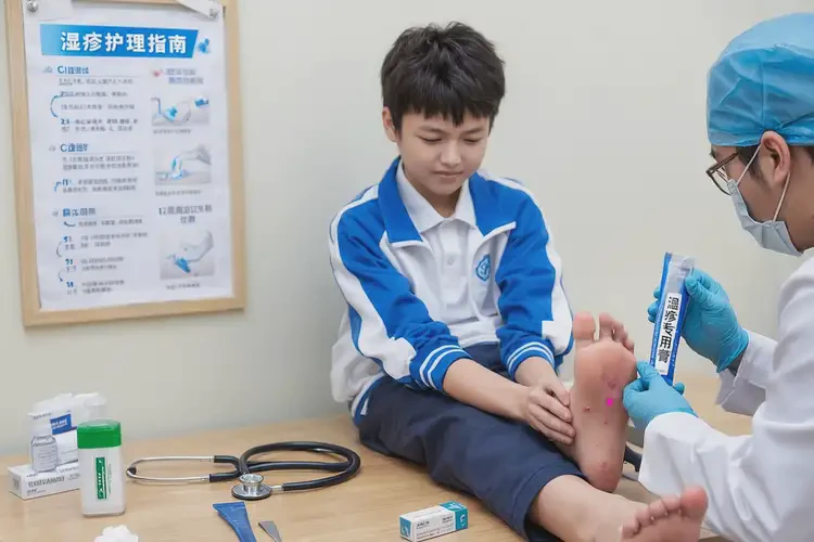 中學生腳上經(jīng)常起濕疹能靠自己自愈嗎(圖1)