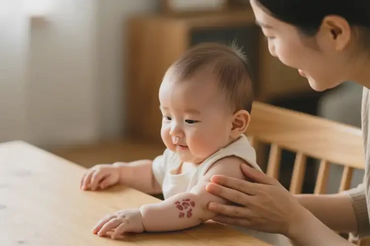 寶寶手臂容易起濕疹可以治好嗎(圖1)