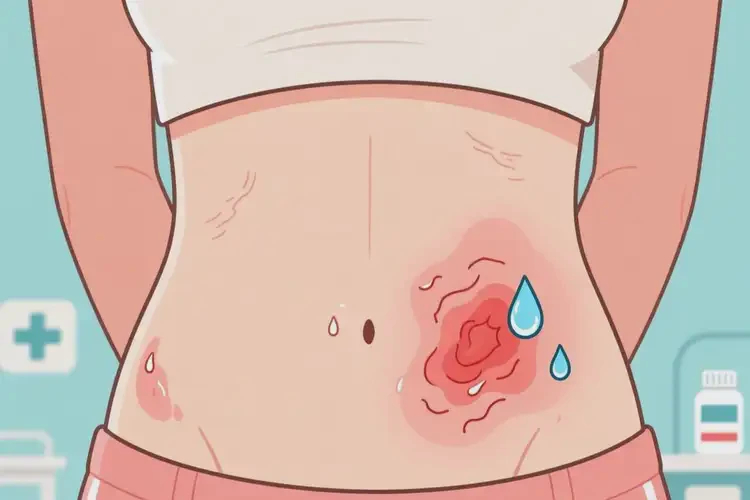 女生肚子上長濕疹可以治好嗎(圖2)