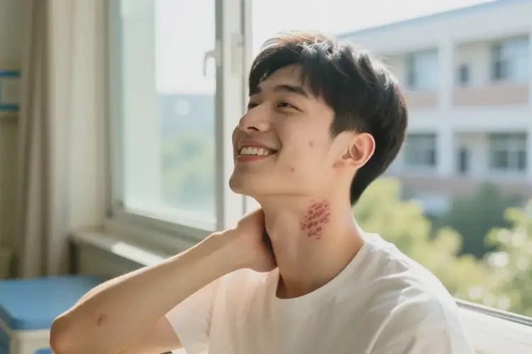 青年人脖子上出濕疹可以治好嗎(圖3)