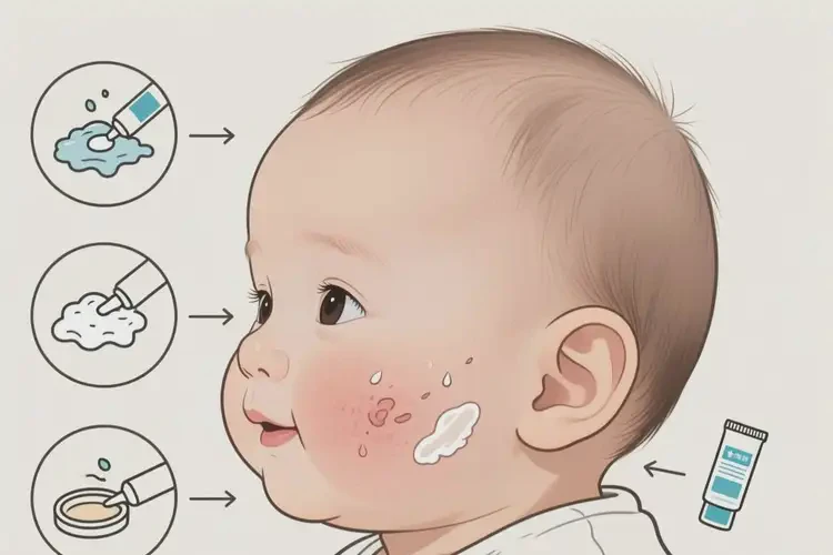 嬰兒面部經(jīng)常起濕疹可以治好嗎(圖3)