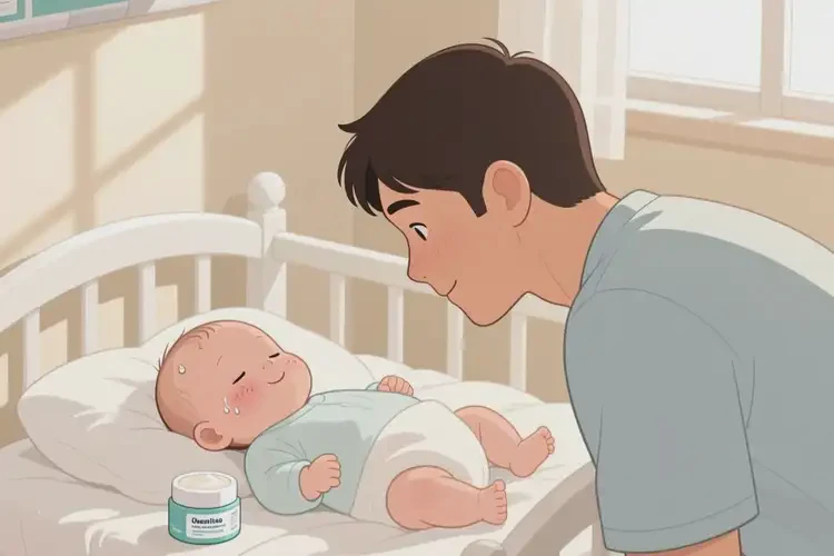 新生儿脸上经常起湿疹可以治好吗(图3)